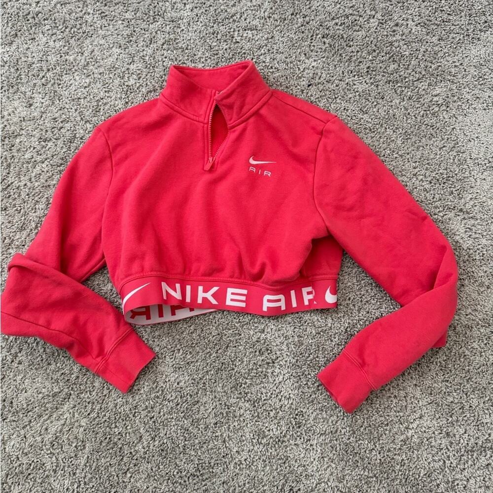 Nike Sportswear Air Women's Fleece Top Coral Pink Color Size M